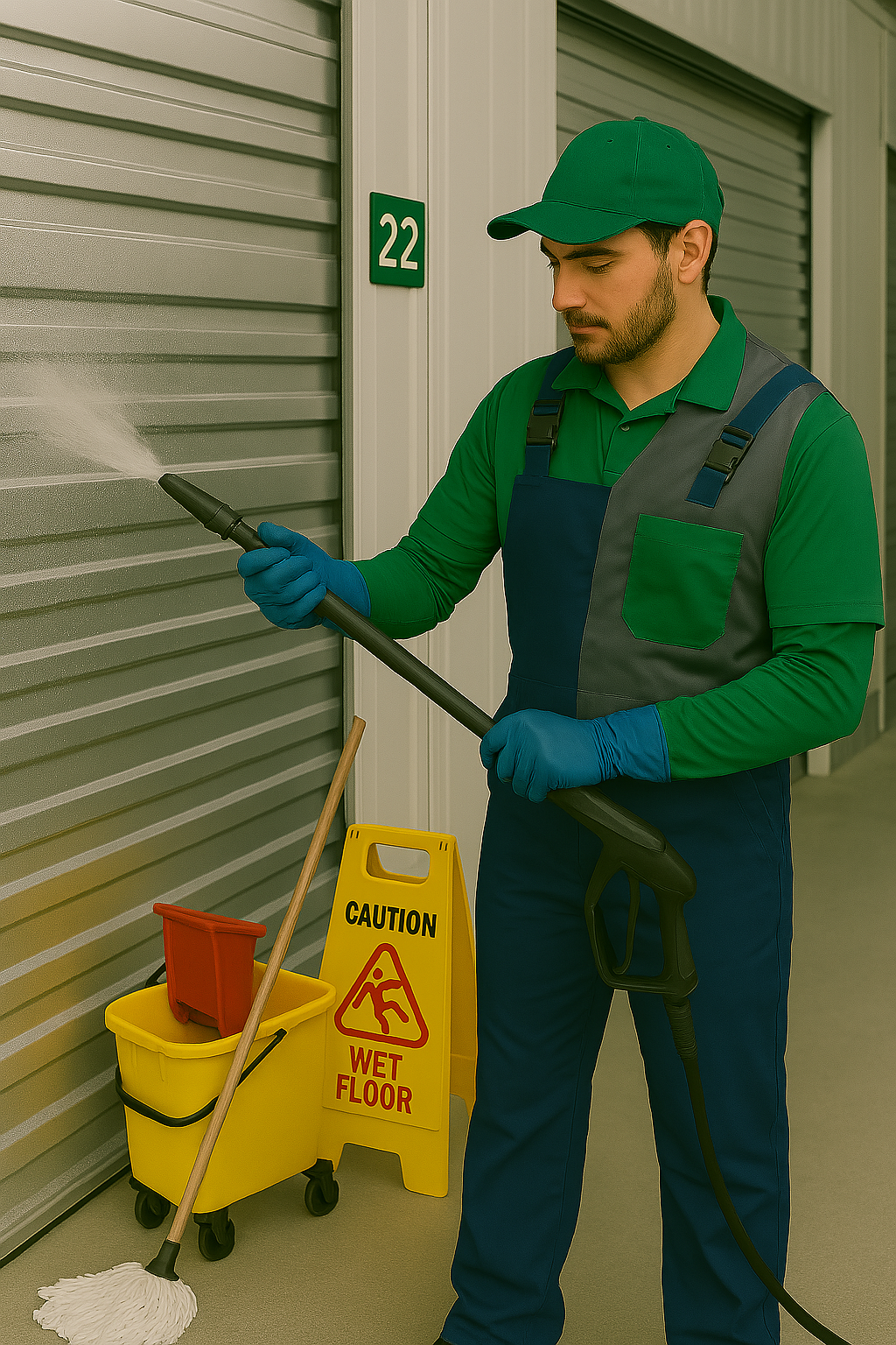 Como lavar um box de Self Storage fazer limpeza de container preço